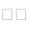 Square Earrings, Earring Findings, Jewelry Findings, KLS LKM-3244 - 0,80 40x40 mm