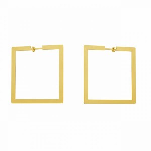 Neliö-korvakorutapit, korvakoruosat, hopeakorut, KLS LKM-3244 - 0,80 40x40 mm