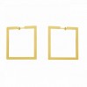 Square Earrings, Earring Findings, Jewelry Findings, KLS LKM-3244 - 0,80 40x40 mm