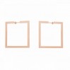 Square Earrings, Earring Findings, Jewelry Findings, KLS LKM-3244 - 0,80 40x40 mm