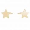 Tähti korvakorut, 14K Kulta AU 585, kultakorut, KLS LKZ14K-50254 - 0,30 6,2x6,5 mm