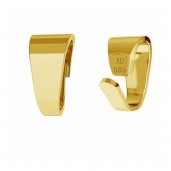 14K 585 Gold Pendant Bail, Jewelry Findings, KR LKZ14K-50259 - 0,30 3x6 mm