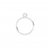 Jump Ring with Eyelet, Soldered, Jewelry Findings,  EL 34 10x13,1 mm