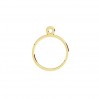 Jump Ring with Eyelet, Soldered, Jewelry Findings,  EL 34 10x13,1 mm