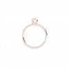 Jump Ring with Eyelet, Soldered, Jewelry Findings,  EL 34 10x13,1 mm