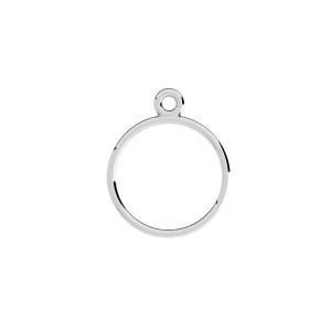 Jump Ring with Eyelet, Soldered, Jewelry Findings, EL 34 10x13,1 mm Jump Ring with Eyelet, Soldered, Jewelry Findings, EL 34 10x13,1 mm