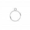 Jump Ring with Eyelet, Soldered, Jewelry Findings,  EL 34 10x13,1 mm