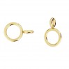 Double Jump Ring, Soldered, Jewelry Findings, EL 28 0,8x2x5 mm