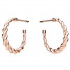 Halbkreis-Ohrstecker, Ohringteile, Silberschmuck, KLS ODL-01257 2,3x17,7 mm