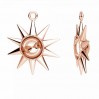 Sonnen-Anhänger, Fassung für Perle, Silberschmuck, Schmuckzubehör, ODL-01226 20x24 mm
