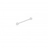 Earring Findings, Extension Chain, 20 mm, Silver Chains, A 030 KCZ 0,8x1,50 - 20 mm