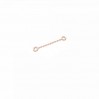 Earring Findings, Extension Chain, 20 mm, Silver Chains, A 030 KCZ 0,8x1,50 - 20 mm