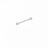 Earring Findings, Extension Chain, 20 mm, Silver Chains, A 030 KCZ 0,8x1,50 - 20 mm
