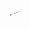 Earring Findings, Extension Chain, 20 mm, Silver Chains, A 030 KCZ 0,8x1,50 - 20 mm