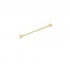 Earring Findings, Extension Chain, 30 mm, Silver Chains, A 030 KCZ 0,8x1,50 - 30 mm