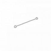 Earring Findings, Extension Chain, 30 mm, Silver Chains, A 030 KCZ 0,8x1,50 - 30 mm