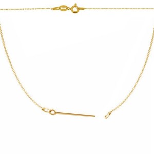 14K AU 585 Gold Halskette Basis, Goldschmuck, A 020 SG-CHAIN 74 45 cm