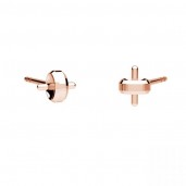 Earrings, 6mm Pearl Base, Silver Jewelry, Jewelry Findings, KLS ODL-01255 5,5x15,5 mm