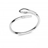 Käärme-hopeasormus, hopekorut, koruosat, U-RING OWS-00335 6,5x19,5 mm