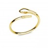 Käärme-hopeasormus, hopekorut, koruosat, U-RING OWS-00335 6,5x19,5 mm