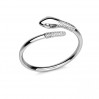 Käärme-hopeasormus, hopekorut, koruosat, U-RING OWS-00335 6,5x19,5 mm