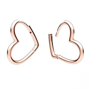 Sydän korvakorut, hopeakorut, koruosat, BZO OWS-00512 17,5x20,5 mm Sydän korvakorut, hopeakorut, koruosat, BZO OWS-00512 17,5x20,5 mm