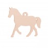 Horse Pendant, Jewelry Findings, Silver Jewelry, LKM-3267 - 05 15,6x18 mm