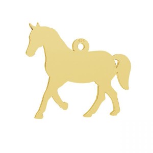 Horse Pendant, Jewelry Findings, Silver Jewelry, LKM-3267 - 05 15,6x18 mm Horse Pendant, Jewelry Findings, Silver Jewelry, LKM-3267 - 05 15,6x18 mm