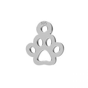 Koiran tassu riipus, hopeakorut, LKM-3271 - 0,50 6,8x7,8 mm Koiran tassu riipus, hopeakorut, LKM-3271 - 0,50 6,8x7,8 mm