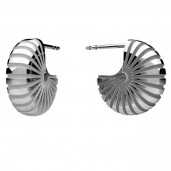 Shell Earrings, Silver Jewelry, Jewelry Findings, KLS OWS-00543 5,4x14,5 mm