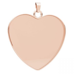Herz-Anhänger, Giessharzschmuck, Schmuckteile, KR CON 1 FMG 26 mm