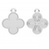 Clover Pendant, Shamrock, Silver Jewelry, CON-1 ODL-01333 15,2x18,1 mm