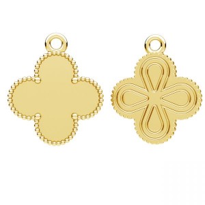Clover Pendant, Resin, Silver Jewelry, CON-1 ODL-01333 15,2x18,1 mm Clover Pendant, Resin, Silver Jewelry, CON-1 ODL-01333 15,2x18,1 mm