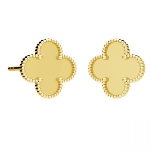 Clover Earrings, Resin, Jewelry Findings, Earring Findings, KLS ODL-01334 10,6x10,6 mm Clover Earrings, Resin, Jewelry Findings, Earring Findings, KLS ODL-01334 10,6x10,6 mm