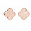 Clover Earrings, Resin, Jewelry Findings, Earring Findings, KLS ODL-01334 10,6x10,6 mm