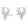 Reindeer Earrings, Silver Jewelry, Jewelry Findings, KLS LK-0615 - 0,50 6,6x10 mm