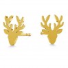 Reindeer Earrings, Silver Jewelry, Jewelry Findings, KLS LK-0615 - 0,50 6,6x10 mm
