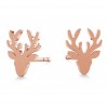 Reindeer Earrings, Silver Jewelry, Jewelry Findings, KLS LK-0615 - 0,50 6,6x10 mm