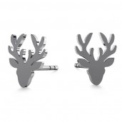 Reindeer Earrings, Silver Jewelry, Jewelry Findings, KLS LK-0615 - 0,50 6,6x10 mm