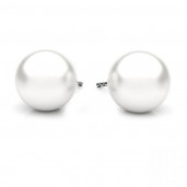 Pearl Post Earrings, Silver Jewelry, Silver Findings,, KLS-41 10x21,4 mm