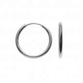 Hoop Earrings, Silver Jewelry, Jewelry Findings, KL-01 1,2x12,5 mm