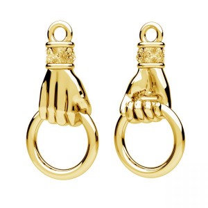Hand-Anhänger, Silberschmuck, ODL-01413 10,3x21,2 mm
