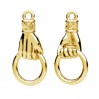 Hand-Anhänger, Silberschmuck, ODL-01413 10,3x21,2 mm