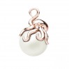Oktopus-Anhänger, Silberschmuck, OWS-00619 8,6x9,3 mm ver.2