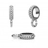 Spacer with Eyelet, Jewelry Findings, Silver Jewelry, EDP ODL-01191 2x11 mm
