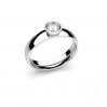 Sormuspohja helmille, koruosat, hopeakorut, U-RING ODL-01306 3,2x16 mm
