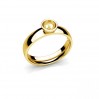 Sormuspohja helmille, koruosat, hopeakorut, U-RING ODL-01306 3,2x16 mm