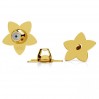 Flower Back-Stoppers, Silicone, Ear Backs, Earrings Findings, SL 5 LKM-3372 - 04 8,2x8,2 mm