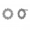 Kukka-korvakorut, hopeakorut, KLS ODL-01470 11,7x11,7 mm