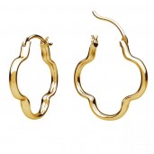 Clover Leverback Earrings, Earring Findings, BZO OWS-00613 2,7x25 mm